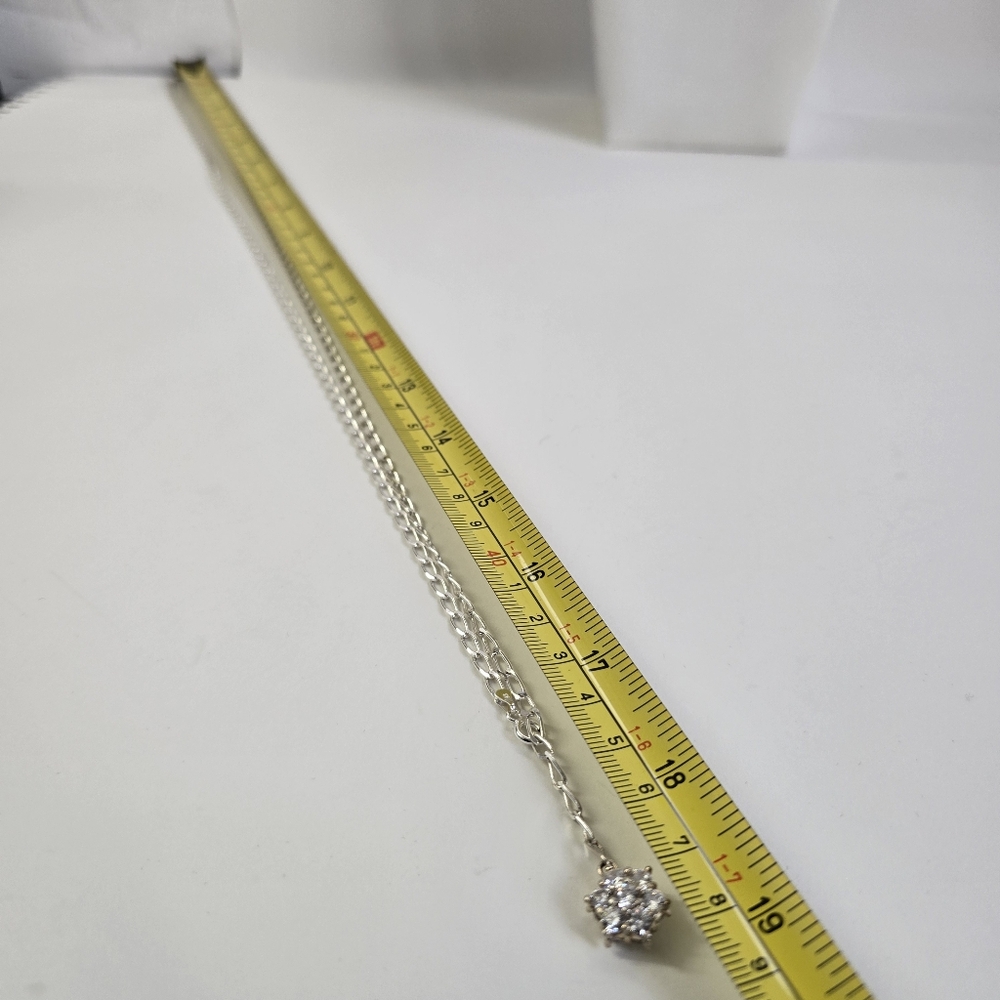 Watch Video / Sterling Silver 925 Elegant Silver Necklace View 5